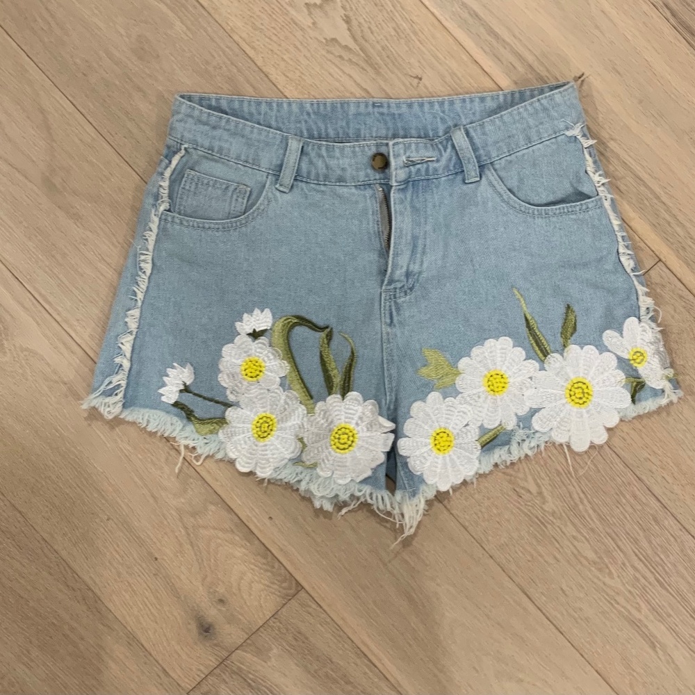 denim shorts